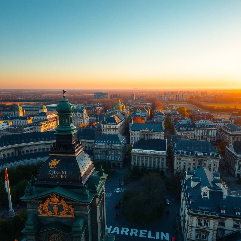 Berlin, Germany seen from above